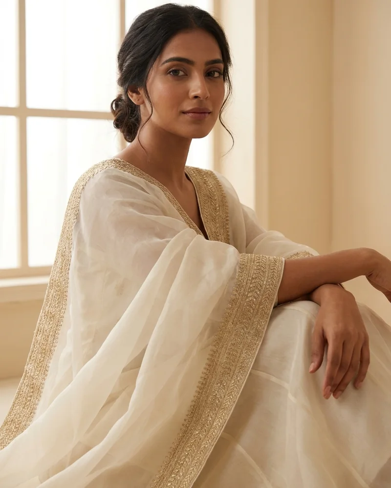 Zari Organza Dupatta